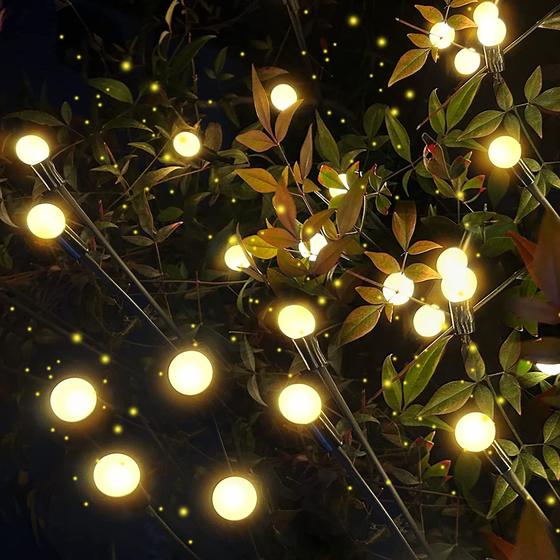 Solar powered Firefly Light String LED outdoor waterproof floor lawn Courtyard atmosphere garden landscape decorative lights