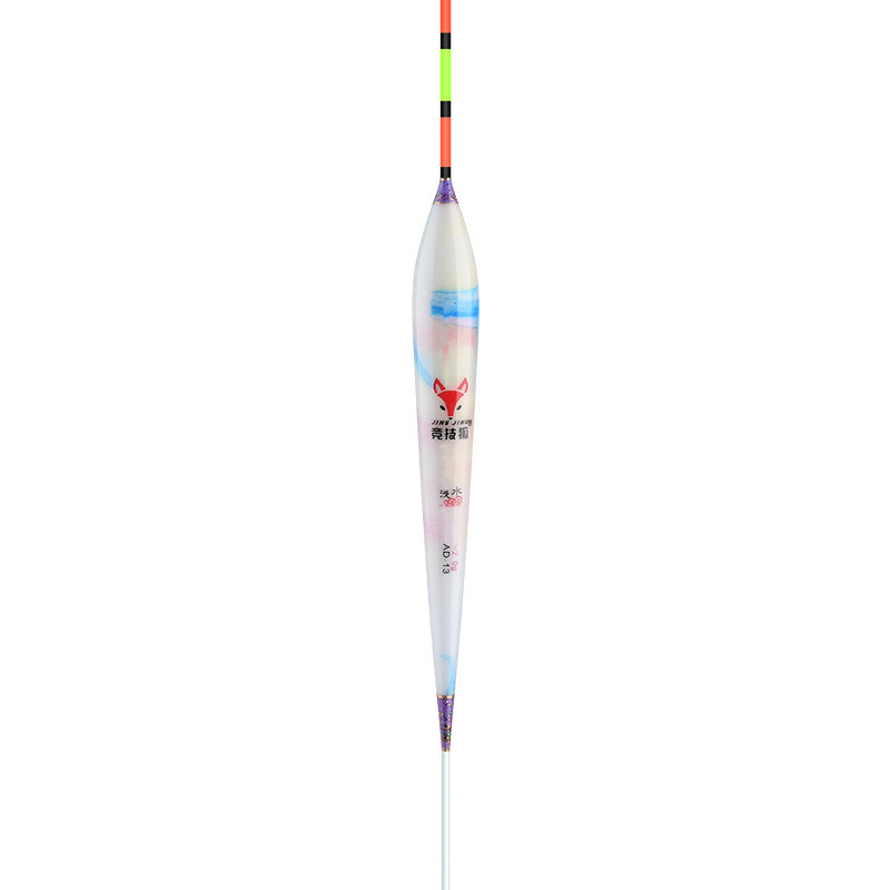 Eye-catching Thick Hollow Short Tail Shallow Water Blow Light Mouth Crucian Carp Blow Grass Hole Water Skin White Striped Float Old People Myopia Short Blow