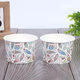 Disposable ice cream paper bowl customized logo yogurt cup ice cream dessert paper bowl printing paper cover ice cream cup