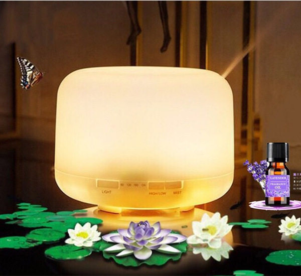 Cross-border 500ml non-printing humidifier aromatherapy machine home large-capacity humidifier colorful night light bread aromatherapy