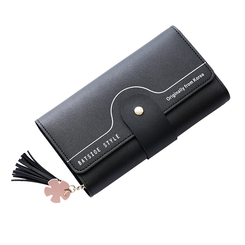 Wallet Southeast Asia Foreign Trade New Geometric Letter Buckle Clutch Tassel Petal Long Women's Wallet Customized