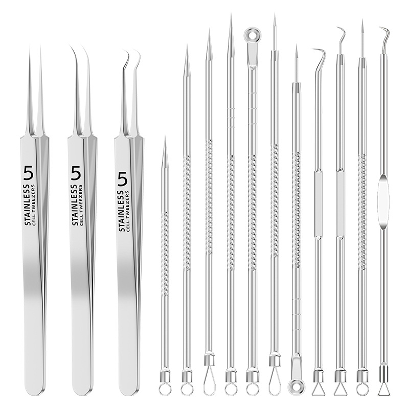 Explosions recommend No. 5 clip set acne needle acne blackhead cleaning care acne needle double-ended beauty tools