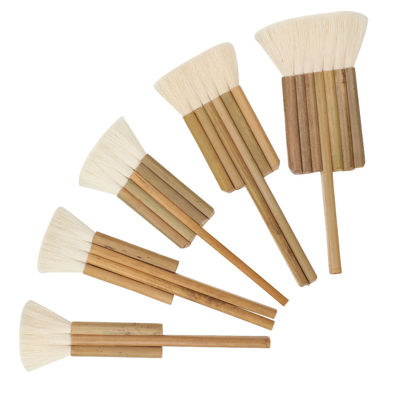 Weizhuang Bamboo Tube Pen Кисть Акварельная ручка Шерстяная кисть Традиционная китайская кисть для рисования Многотрубная шерстяная кисть Кисть для масляной живописи База Шаблон Ручка