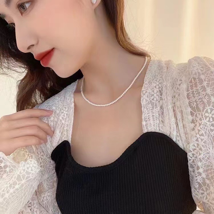 韓国版の気質の真珠のネックレスの女性の軽豪華な大衆は高級感の首の鎖の夏の新型の鎖の骨の鎖の首の鎖を設計します。|undefined