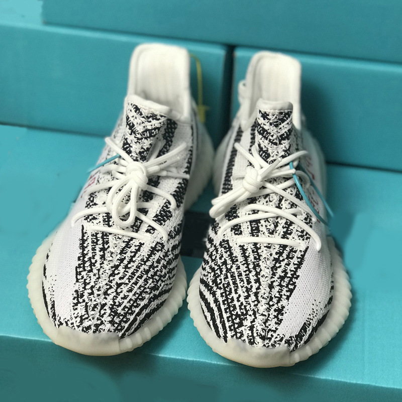 2024 coconut shoes new gray orange sun red 350 casual men's shoes White zebra gray orange foreign trade hot sale