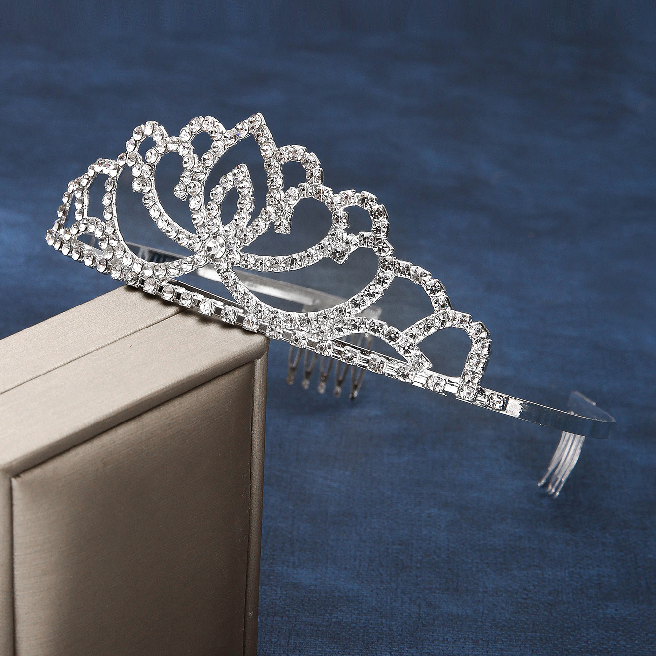 Diamond Pearl Elegant Wedding Dress Bride Headwear Birthday Crown Women's Internet Celebrity Same Style Wedding Hair Accessories Headwear Crown Crown