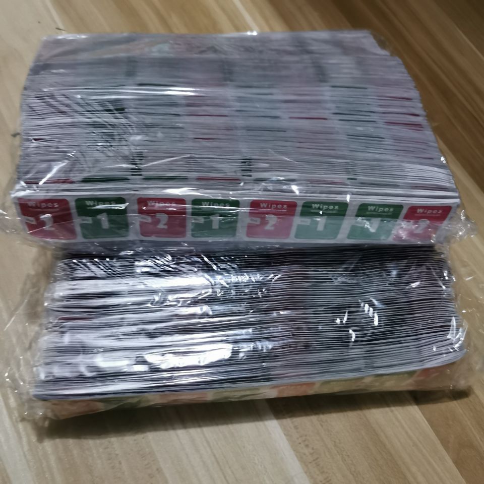Dry and Wet Alcohol Bag Mobile Phone Film Cleaning Bag Dust Removal Sticker Accessories Dust Removal Film Positioning Sticker Alcohol Cotton Sheet