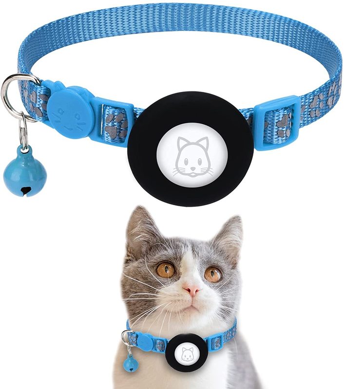 エアタグペットの首輪ベル反射フットプリントデザイン国境を越えたホット販売 Gps トラッカー犬猫用|undefined