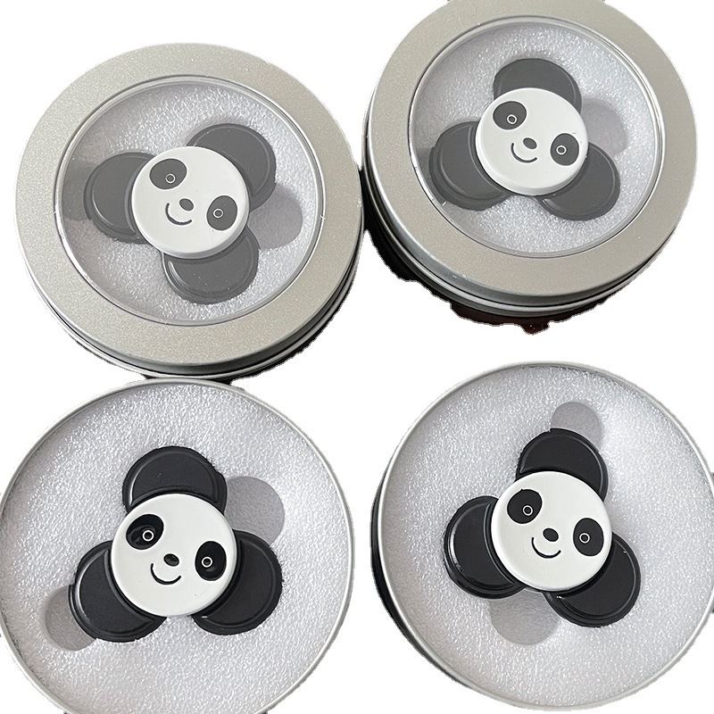 Factory Direct Sales New Panda all-metal fingertip gyro transfer pier decompression finger gyro rotary gyro wholesale