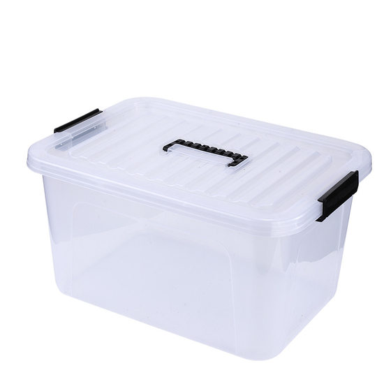 Plastic Transparent Storage Box Thickened Large Eco-Friendly Factory Wholesale Waterproof Moisture-Proof Finishing Box Portable Storage Box
