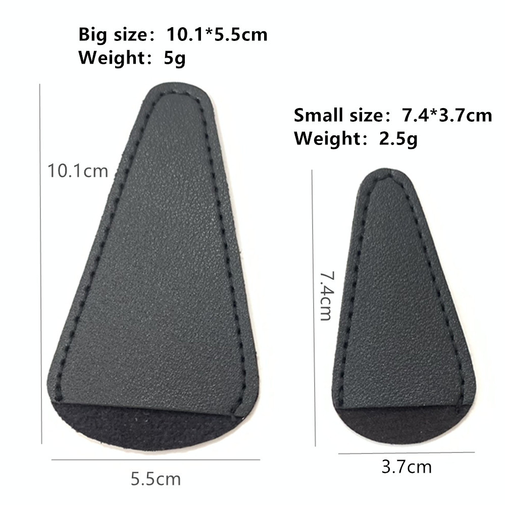 In stock large small size eyebrow trimmer storage cover multi-color optional leather protective cover small scissors makeup scissors leather cover