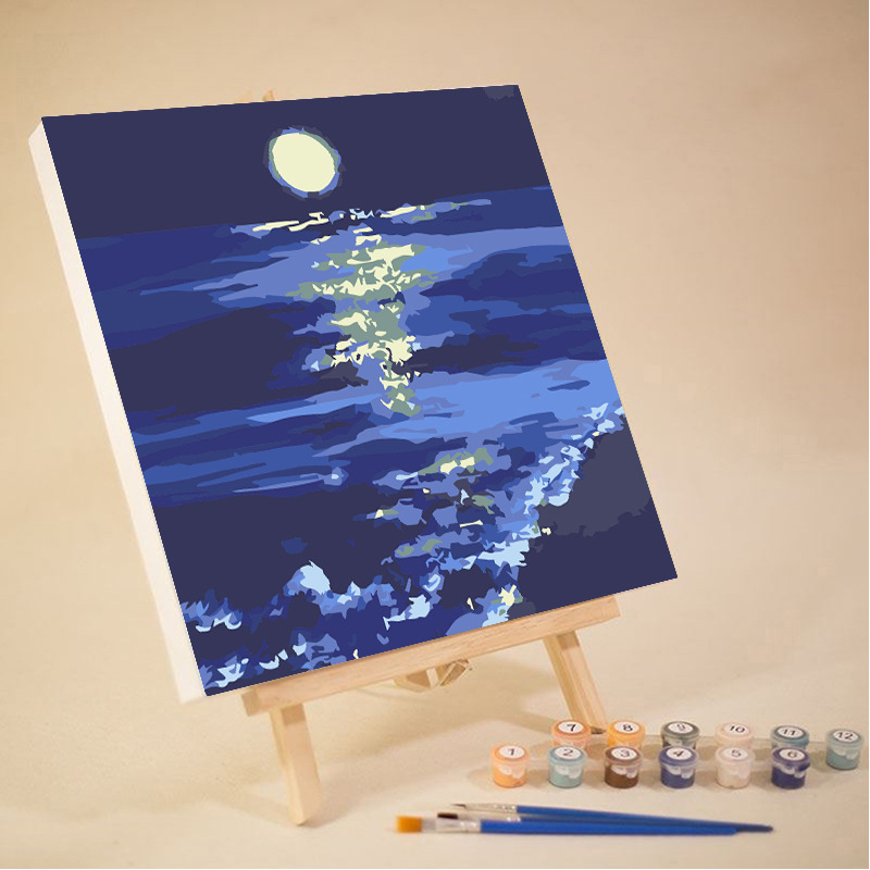 Factory wholesale high coverage pigment children's diy digital oil painting fill color cartoon animation color painting hand