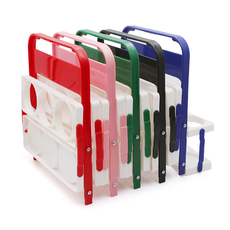 Foldable INS Mix and Match Style Plastic Beer Basket Mixed Color Portable KTV Bar Beer Basket Beer Rack Wine Tinker