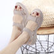 Summer 2025 New Genuine Leather Sandals Women's Sports Wind Wedge Lightweight Velcro plus size Slippers Women's One Piece Hair