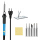 Small temperature control Blue +5 Heads + iron bracket + sponge/European standard