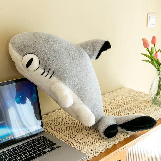 Amazon Hot Creative Shark Cat Pillow Plush Toy Cute Pacifying Doll Children's Birthday Gift for Women