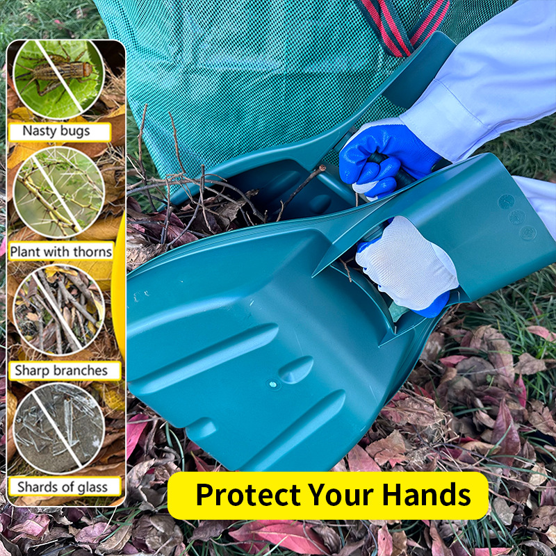 in stock outdoor garden rake plastic leaf clip portable cleaning leaves cleaning thickening wear-resistant leaf