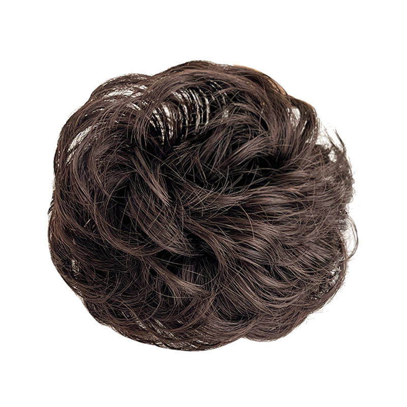 Ball head wig hair ring back head hair increasing fluffy updo tool large headdress flower adult flower brace hair rope female