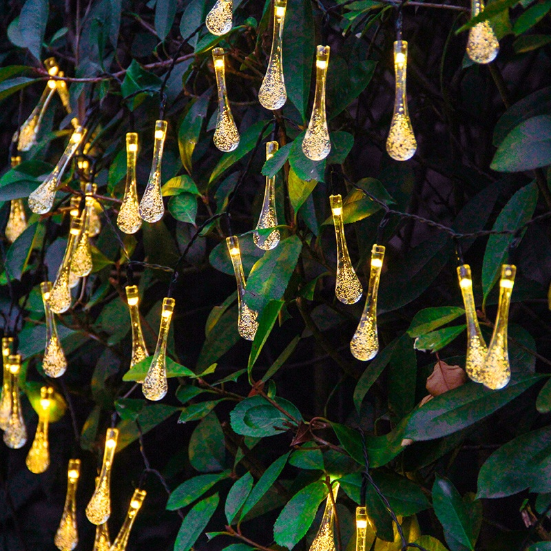 Cross-border decorative solar string lights LED bubble ball Christmas holiday lights outdoor camping courtyard decorative lights