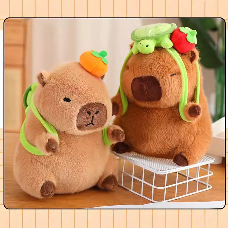 Internet Celebrous Same-style Transformation Kapibala Doll Cute Plush Doll Toy Children's Birthday Gift Capybara Doll