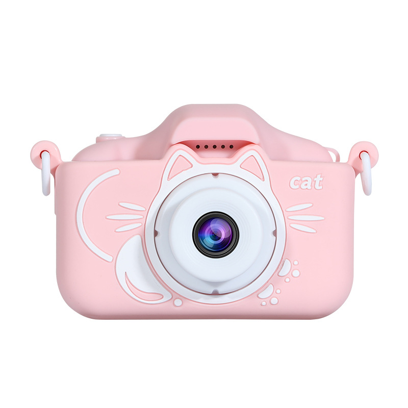 New cross-border children's camera cartoon digital mini fun camera HD double camera toy gift factory direct sales