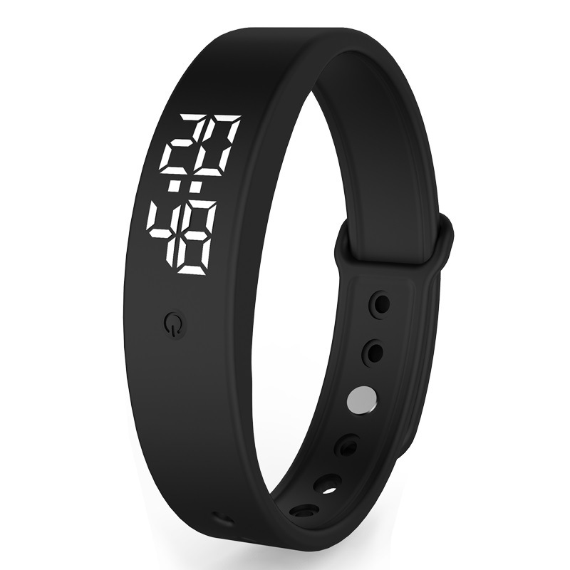 Charging vibration reminder silent alarm clock measuring body temperature waterproof student Korean fashion smart watch factory wholesale