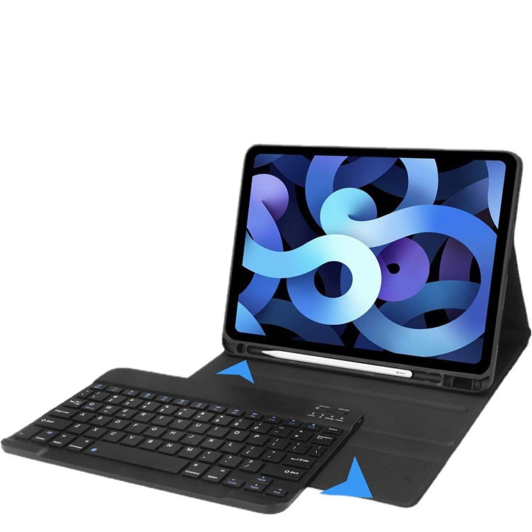 For Tablet Bluetooth Keyboard Ipad10.9air3 Protective Case IPad8 Wireless Bluetooth Leather Case with Pen Slot