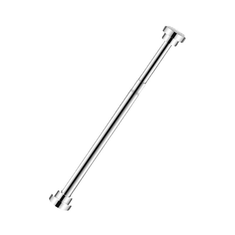 Stainless Steel Hole-free Telescopic Rod Clothes Drying Rod Bathroom Shower Curtain Rack Fitting Room Wardrobe Clothes Hanging Rod