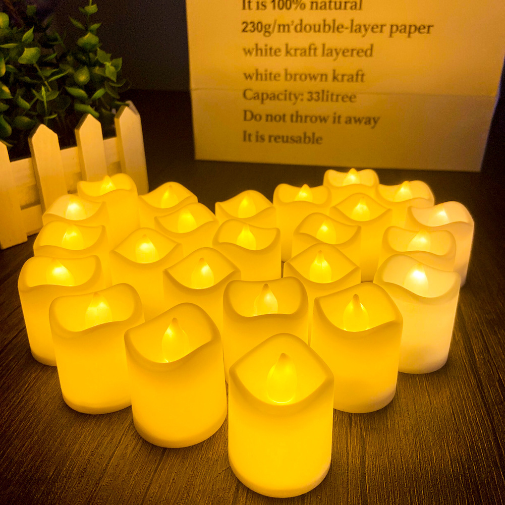 Cross-border flameless wishing candle LED candle light Christmas Halloween electronic light confession wedding props proposal
