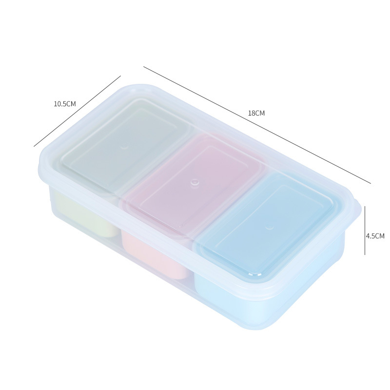 Baby food supplement box with lid onion ginger garlic crisper suit small dish sauce freezer box microwave lunch box in stock