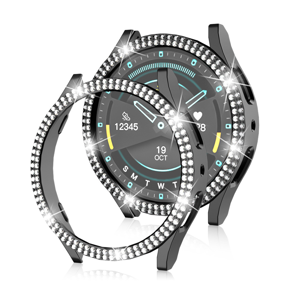 For Samsung Watch Diamond Case Galaxy Watch5/6/7FE Hollow PC Case 40/44mm