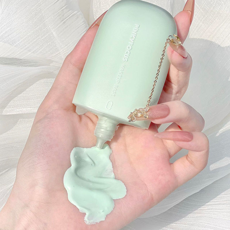 pinkyfocus isolation cream makeup front milk student party non-fake white waterproof sweat-proof oil control non-stuck powder delivery wholesale