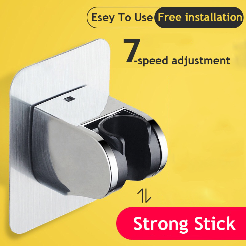 Shower head bracket punch-free suction cup adjustable bathroom shower head nozzle fixed base
