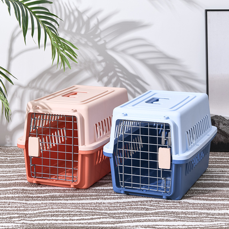 Air box portable cat cage cat carrier cat bag out of the bag portable small and medium pet bag suitcase wholesale