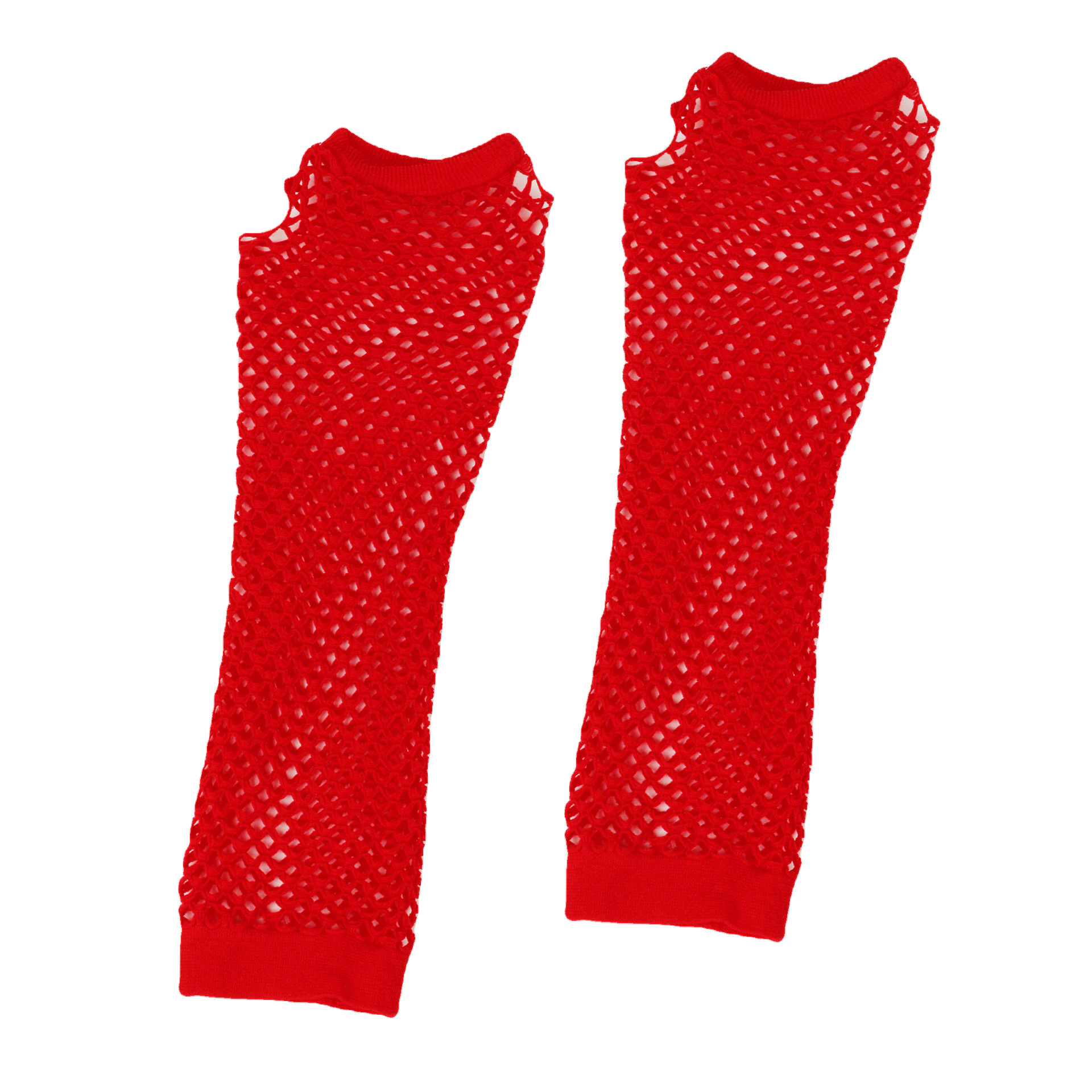 Gants élastiques en filet de pêche épais européens et américains, gants longs sexy punk, gants d'étiquette de fête en boîte de nuit à demi-doigts, gants transfrontaliers_voghion.com