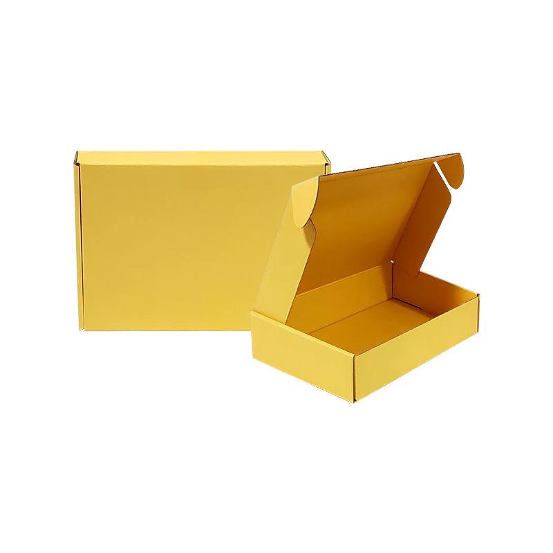 Spot solid color Flying Machine box small batch clothing packaging box Express carton products corrugated gift box color box