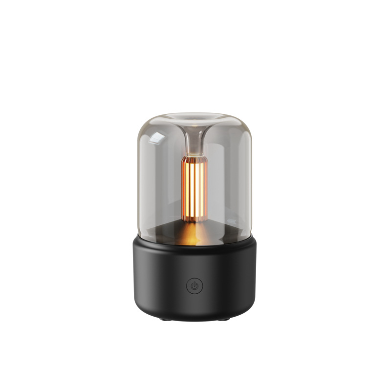 New creative aromatherapy machine candle light humidifier simulation candle fire USB air fragrance hydrating atmosphere night light