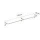 Stainless steel V-shaped wall frame length 150cm-strong load bearing