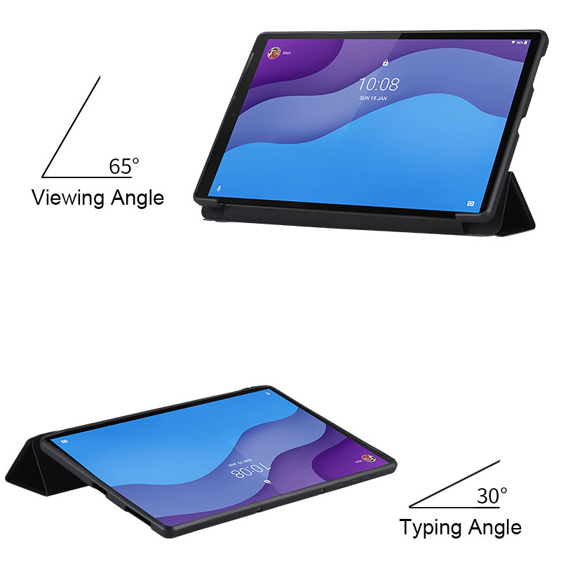 For Lenovo small new P11 inch protective case small new P11.5 inch J706F 10.6 M10 silicone tri-fold leather case