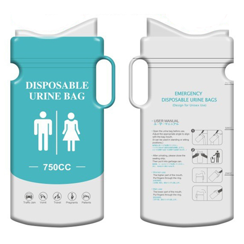 In stock quick hair disposable car emergency urine bag quick coagulation traffic jam urine bag deodorant leak-proof vomiting urine bag