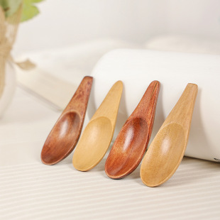 Creative small wooden spoon 7x 2.5cm tea spoon mini milk spoon coffee spoon can be engraved LOGO