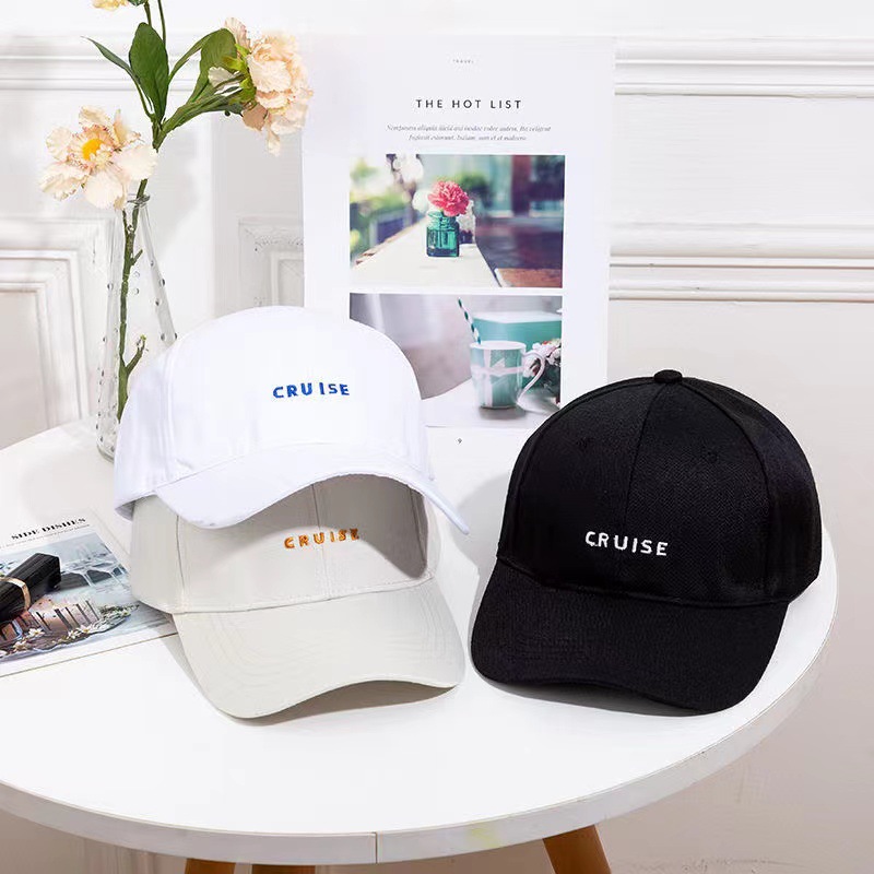 Western style hat online celebrity ins English letters embroidered peaked cap small fresh baseball cap Japanese style age-reducing simple cap