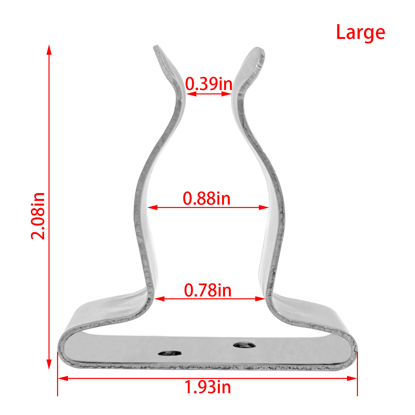 Fixture large stainless steel 304 paddle fixed bracket spring clip Marine yacht RV hardware accessories