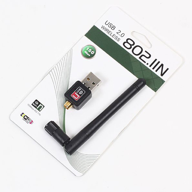 Wireless transmitter WIFI receiver 802.11n wireless network card 300m 7601 USB network card 2db