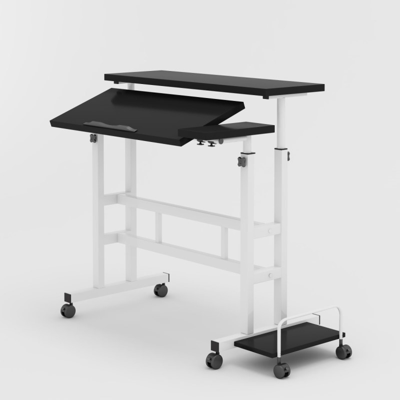 Simple Desk Standing Lifting Table Laptop Computer Desk Desktop Workbench Movable Folding Small Desk