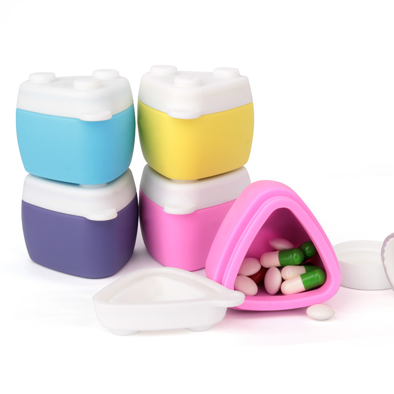 Silicone Packaging Box Cream Powder Cosmetic Small Sample Packaging Packaging Box Transparent Plastic Medicine Box PP Mushroom Box