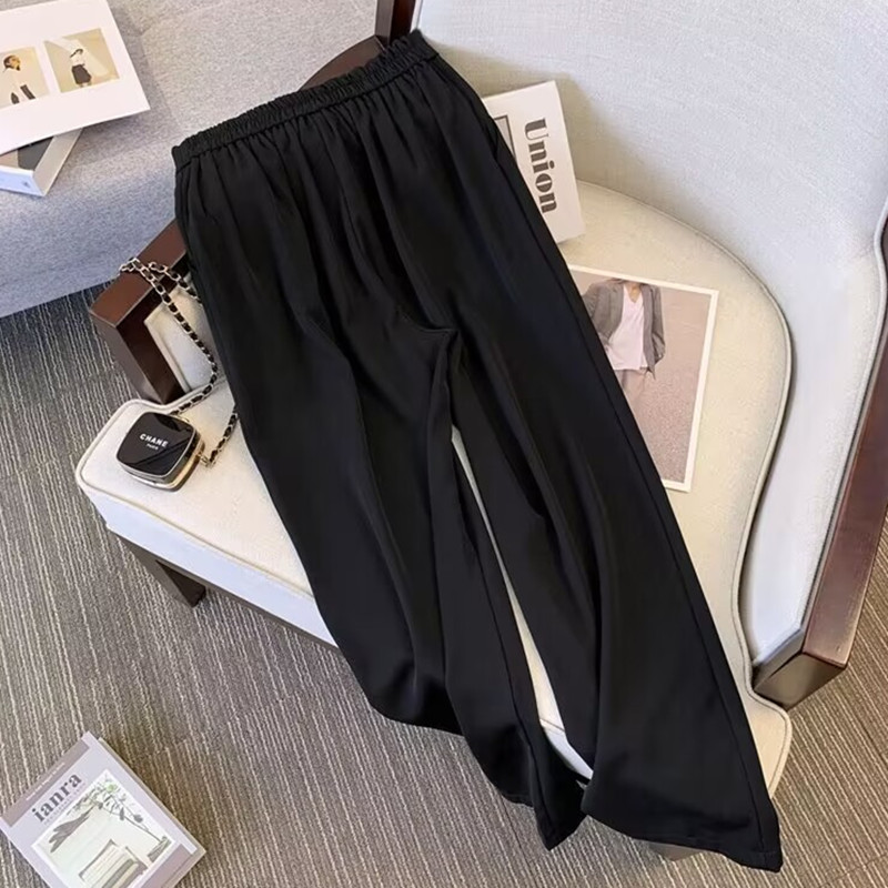 Suit Wide-leg Pants Women's Pants Spring and Autumn 2023 New High Waist Draped Straight High-grade Slimming Pink Pants Summer
