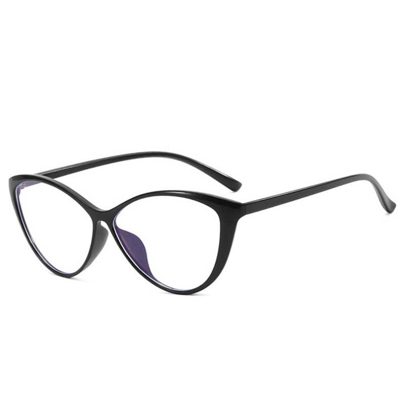 2024新款蝴蝶框近视眼镜女款无度数防蓝光平光镜超轻舒适眼镜框架