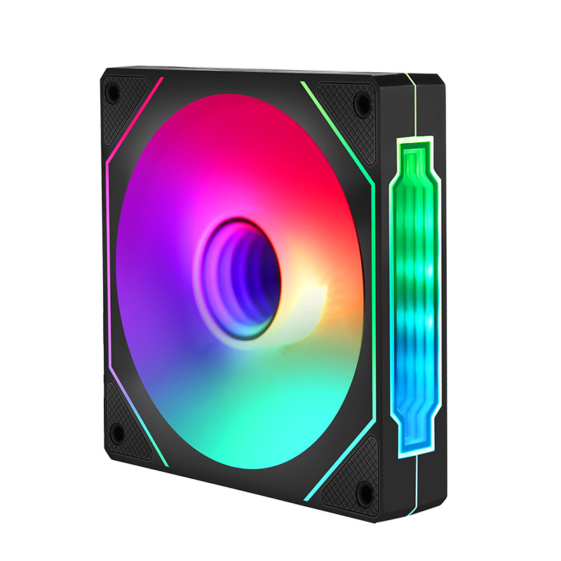 Prism 5S desktop computer case fan 12cm heat dissipation 5v3 pin argb Shengguang synchronous PWM intelligent temperature control
