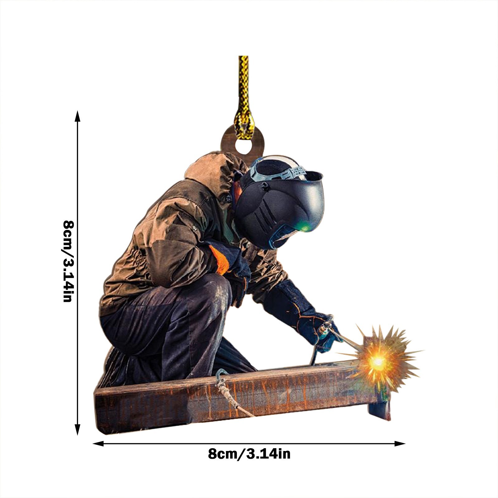 2022 Christmas decorations personality welder Natal diy pendant cross-border new Christmas tree pendant